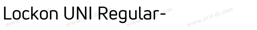 Lockon UNI Regular字体转换 Lockon UNI Regular字体转换